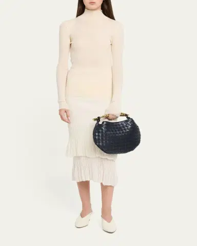 Bottega Veneta Sardine Leather Top-Handle Bag | Thumbnail 5