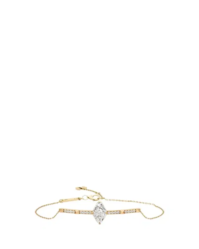 Unsaid Armor Long Diamond Pave Bracelet