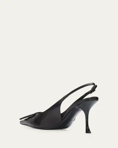 Roger Vivier 85mm Viv Ville Leather Slingback Pumps | Thumbnail 4