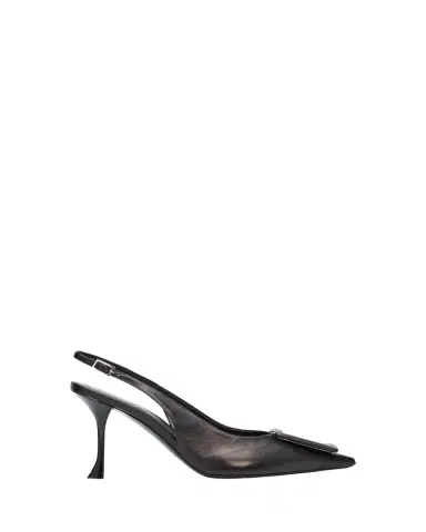 Roger Vivier 85mm Viv Ville Leather Slingback Pumps | Thumbnail 1