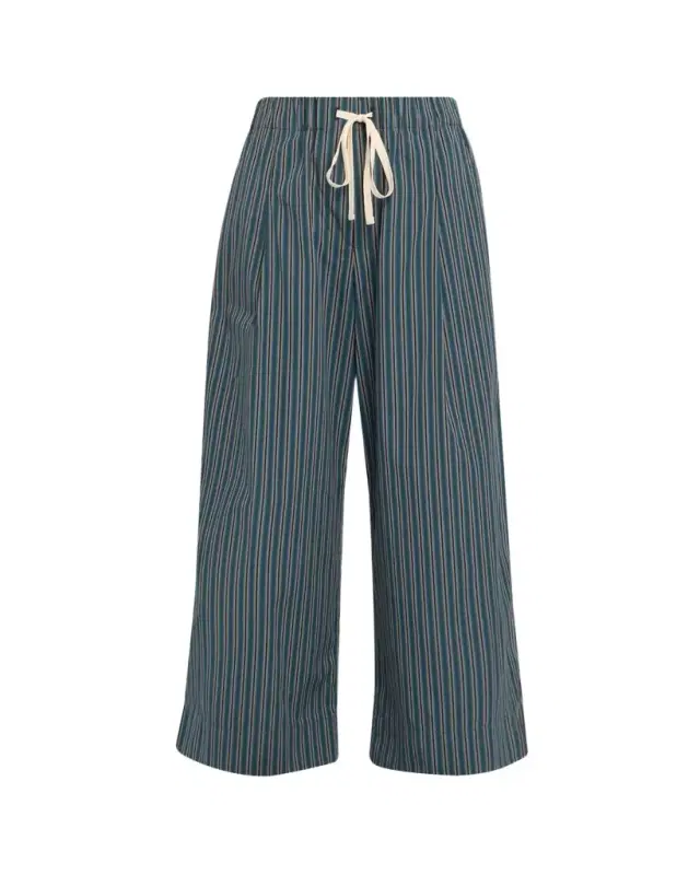 A.L.C. James Striped Cotton Drawstring Pants