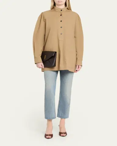 Saint Laurent Cassandre Large Leather Envelope Clutch | Thumbnail 5 Saint Laurent Cassandre Large Leather Envelope Clutch | Thumbnail 5