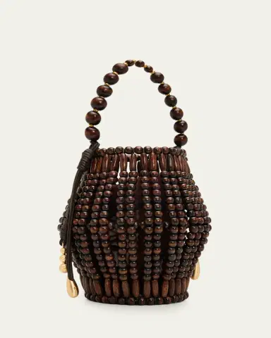 Cult Gaia Mercier Beaded Leather Tote Bag | Thumbnail 3 Cult Gaia Mercier Beaded Leather Tote Bag | Thumbnail 3