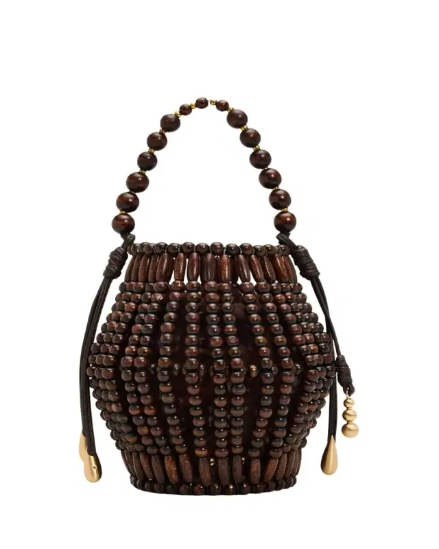 Cult Gaia Mercier Beaded Leather Tote Bag