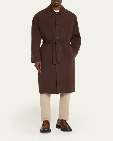 Massimo Alba Men's Cotton-Blend Water-Repellant Coat | Thumbnail 4 Massimo Alba Men's Cotton-Blend Water-Repellant Coat | Thumbnail 4