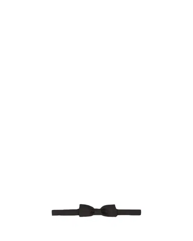 Prada Men's Solid Satin Bow Tie