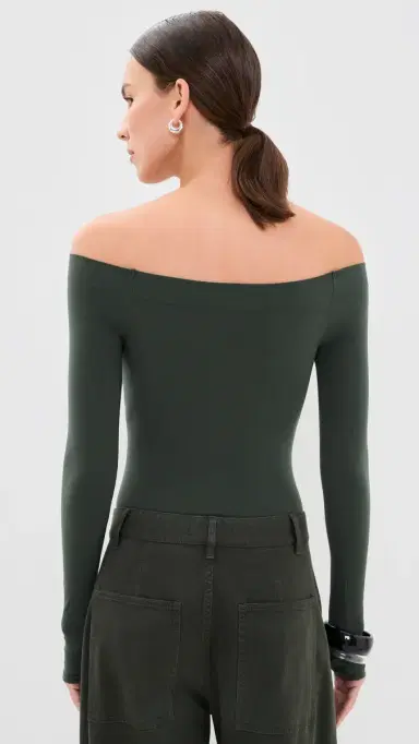 Commando Ballet Off Shoulder Thong Bodysuit with Thumbholes | Thumbnail 3 Commando Ballet Off Shoulder Thong Bodysuit with Thumbholes | Thumbnail 3