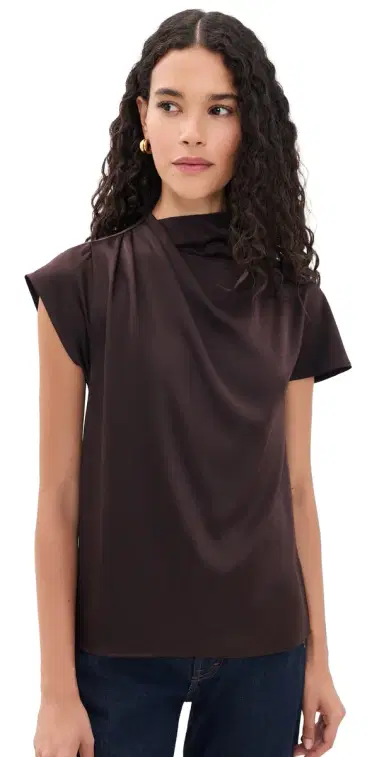 Staud Davina Silk Top | Thumbnail 1 Staud Davina Silk Top | Thumbnail 1
