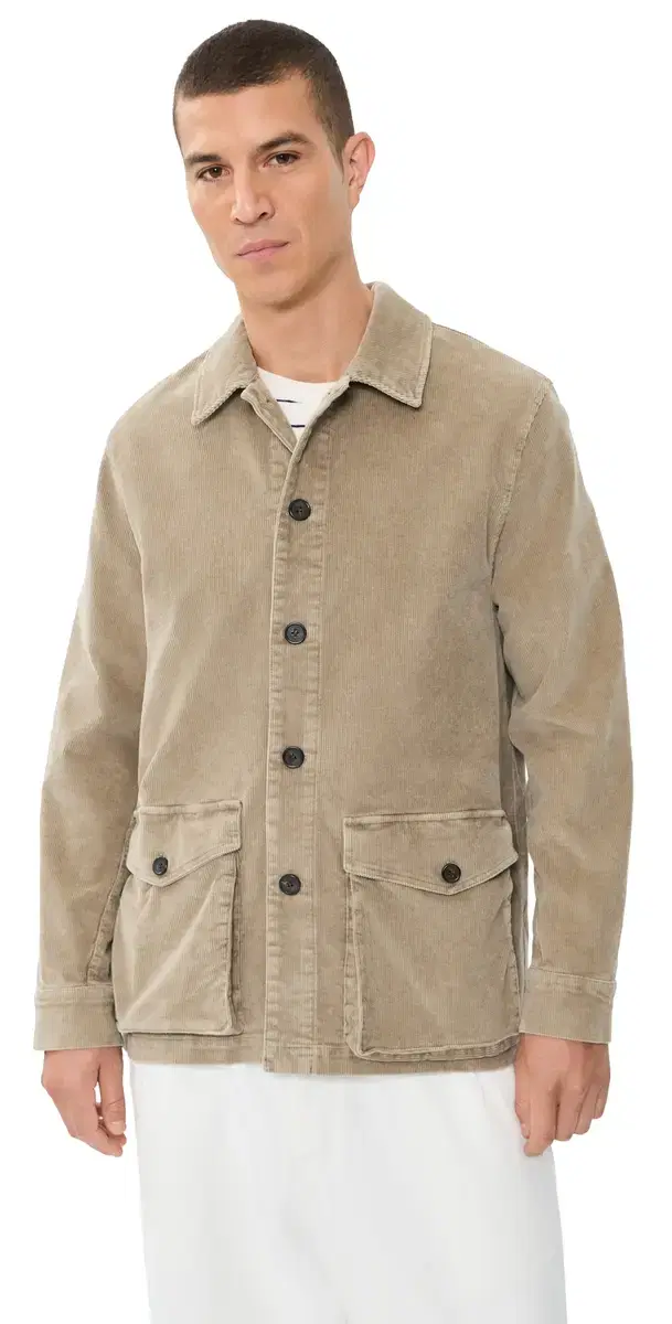 Officine Generale uny Washed Cotton Corduroy Jacket Faded Ginger