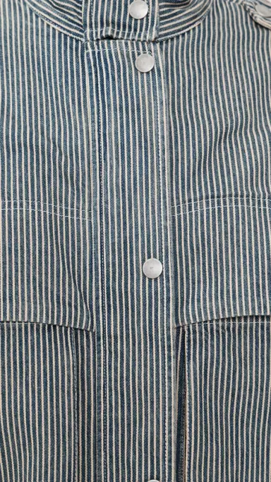 ISABEL MARANT ÉTOILE Edany Jacket Blue/White | Thumbnail 6