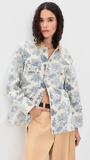 R13 Relaxed Chore Jacket Dustbloom Indigo | Thumbnail 2