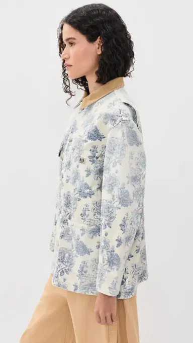R13 Relaxed Chore Jacket Dustbloom Indigo | Thumbnail 4