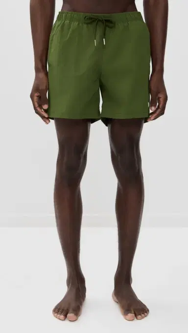 BATHER Solid Olive Swim Trunks 5.5 | Thumbnail 2