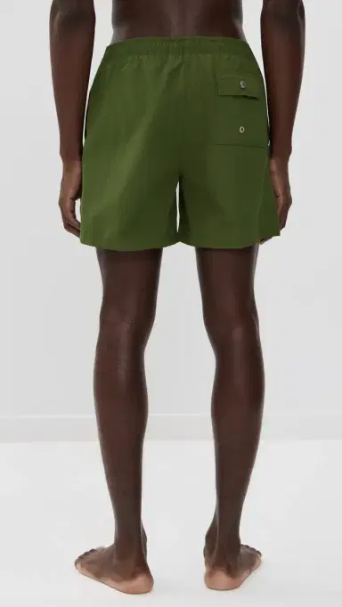 BATHER Solid Olive Swim Trunks 5.5 | Thumbnail 3