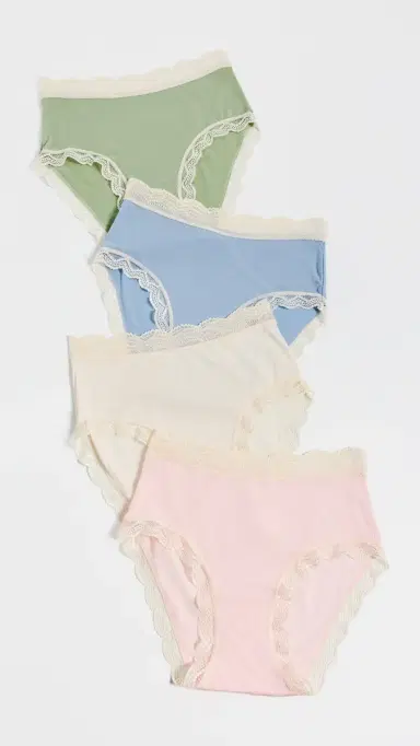 Stripe & Stare High Rise Panties 4 Pack | Thumbnail 2