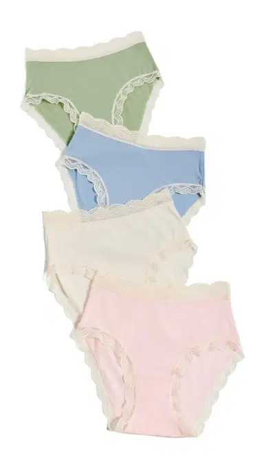 Stripe & Stare High Rise Panties 4 Pack | Thumbnail 6