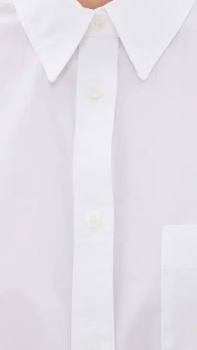 Faherty Coastal Poplin Oversized Shirt White | Thumbnail 6