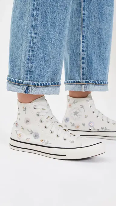Converse Chuck Taylor All Star Sequin Flowers Vintage White/Black | Thumbnail 3