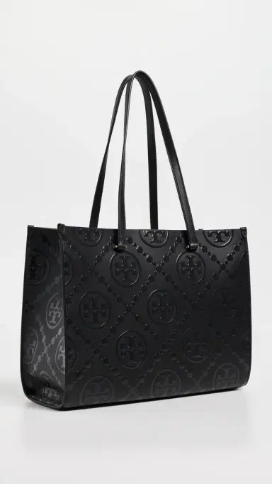 Tory Burch T Monogram Embossed Tote Bag | Thumbnail 4 Tory Burch T Monogram Embossed Tote Bag | Thumbnail 4