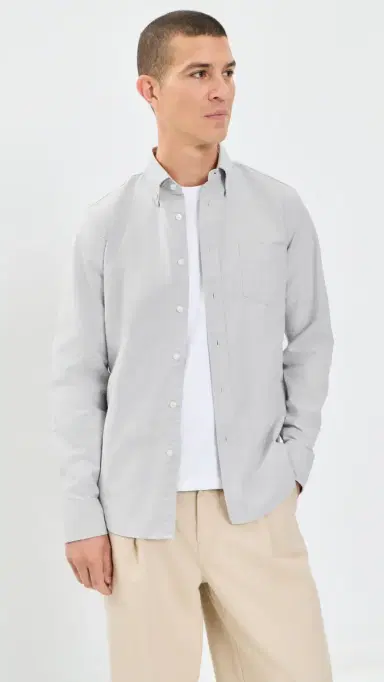 REIGNING CHAMP Cotton Oxford Windsor Standard Shirt | Thumbnail 2 REIGNING CHAMP Cotton Oxford Windsor Standard Shirt | Thumbnail 2
