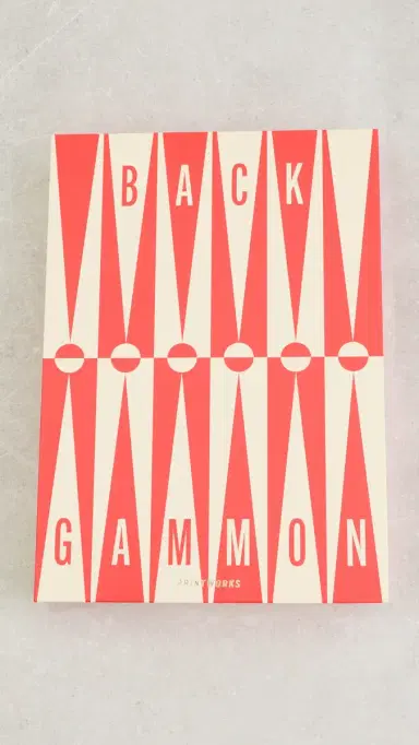 Printworks Classic Art of Backgammon Red/Cream | Thumbnail 3
