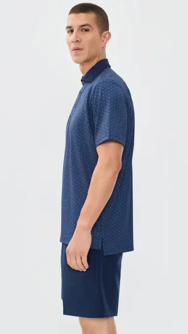 Greyson Deco Polo Top MATESE BUE | Thumbnail 4 Greyson Deco Polo Top MATESE BUE | Thumbnail 4