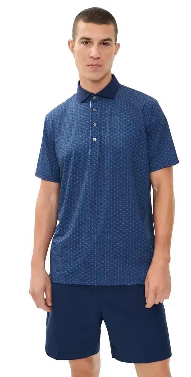 Greyson Deco Polo Top MATESE BUE