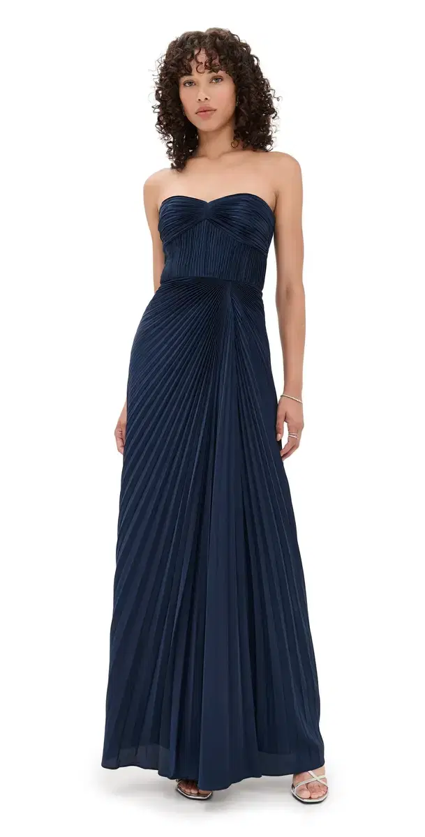 Joyceann Sweetheart Gown Deep Indigo