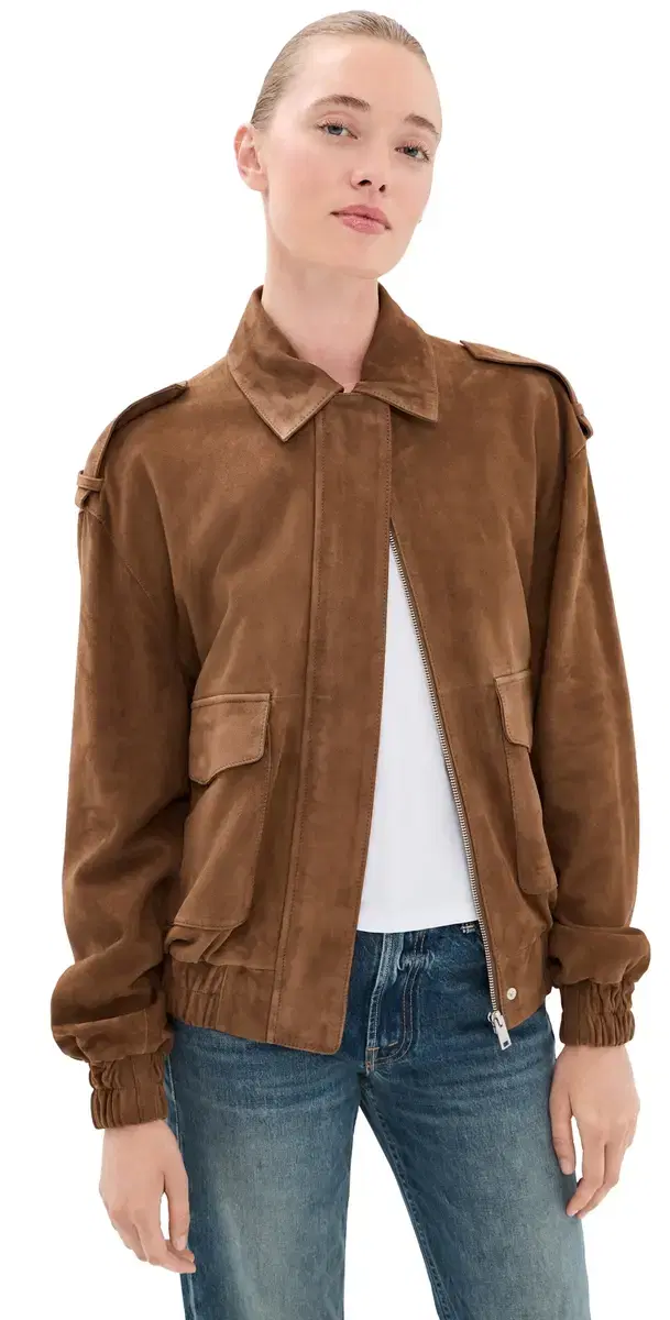 ARMA Halti Lamb Suede Jacket Saddle