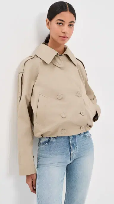Acne Studios Twill Double Breasted Trench Coat | Thumbnail 2 Acne Studios Twill Double Breasted Trench Coat | Thumbnail 2