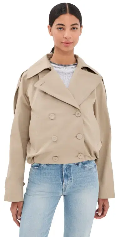 Acne Studios Twill Double Breasted Trench Coat | Thumbnail 1 Acne Studios Twill Double Breasted Trench Coat | Thumbnail 1