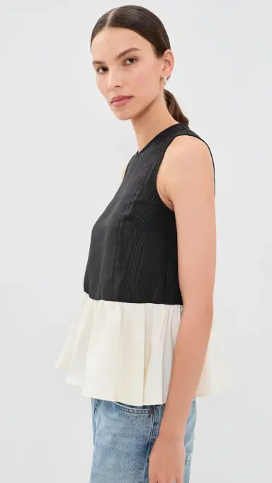 SIMONMILLER Iris Moire Top | Thumbnail 4
