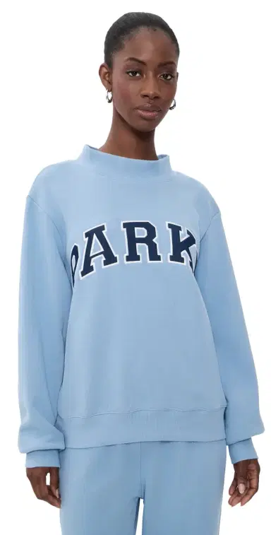 PARKE Varsity Sweatshirt Sky/Denim | Thumbnail 1