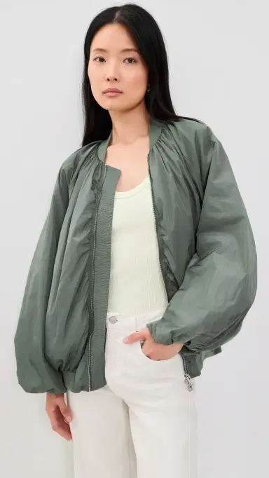 AGOLDE Raffi Bomber Jacket Fern | Thumbnail 2