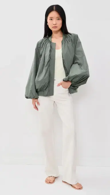 AGOLDE Raffi Bomber Jacket Fern | Thumbnail 5