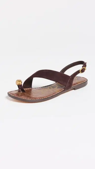 Sam Edelman Grace Suede Sandals Cafe Noir | Thumbnail 2 Sam Edelman Grace Suede Sandals Cafe Noir | Thumbnail 2