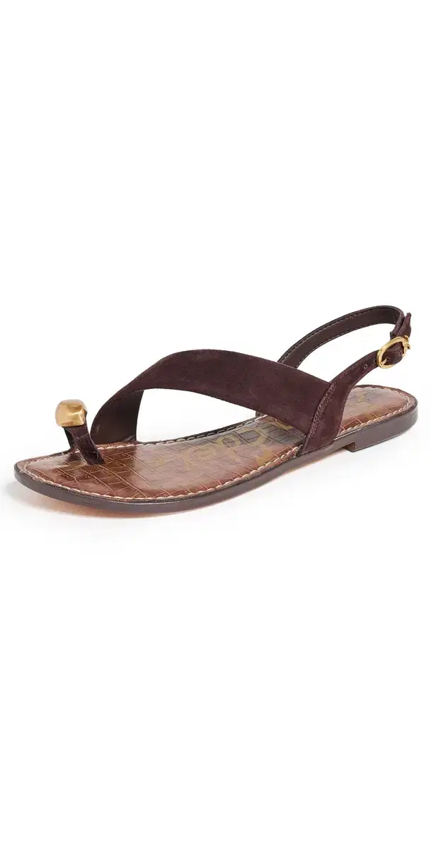 Sam Edelman Grace Suede Sandals Cafe Noir
