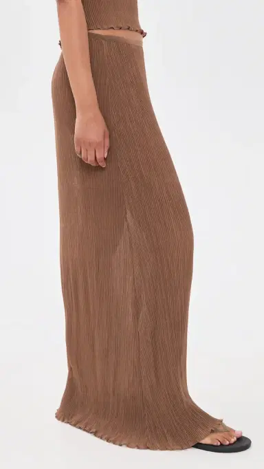 LIONESS Ford Maxi Skirt Cocoa | Thumbnail 4 LIONESS Ford Maxi Skirt Cocoa | Thumbnail 4