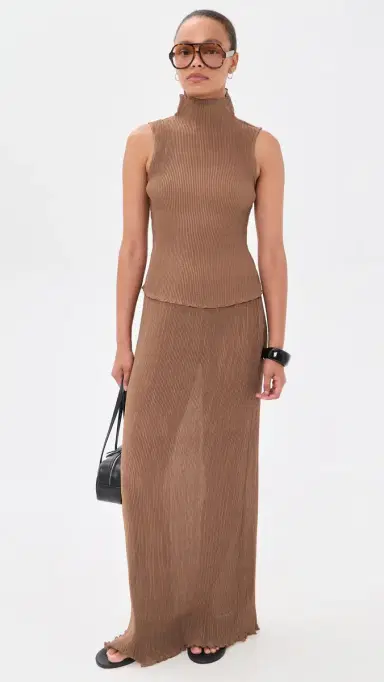 LIONESS Ford Maxi Skirt Cocoa | Thumbnail 5 LIONESS Ford Maxi Skirt Cocoa | Thumbnail 5