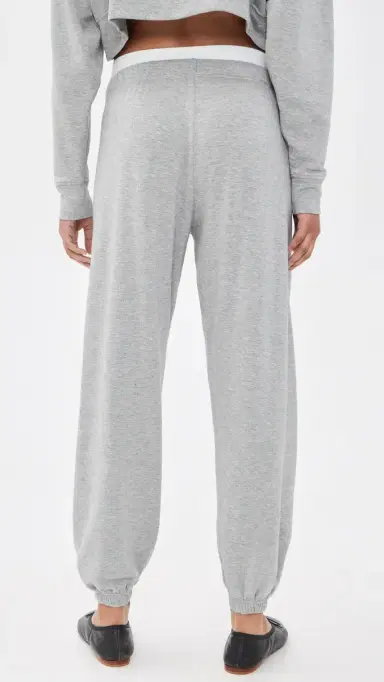 Splits59 Andie Dual Waist Sweatpants Heather Grey/White | Thumbnail 3