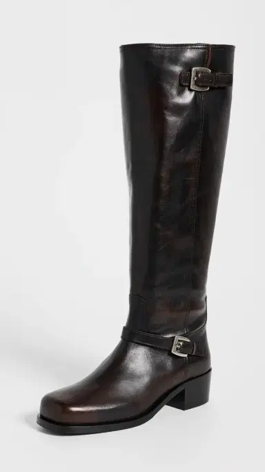 Staud Brooklyn Flat Boots Espresso | Thumbnail 2