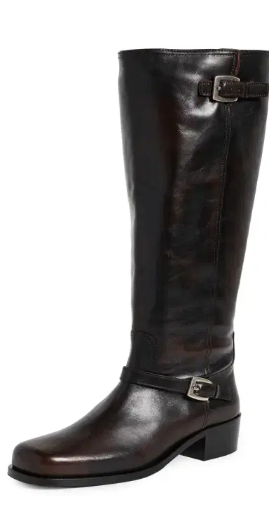 Staud Brooklyn Flat Boots Espresso | Thumbnail 1