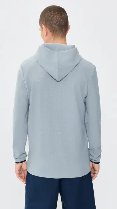 Greyson Traverse Waffle Hoodie Pacific Fog | Thumbnail 3 Greyson Traverse Waffle Hoodie Pacific Fog | Thumbnail 3