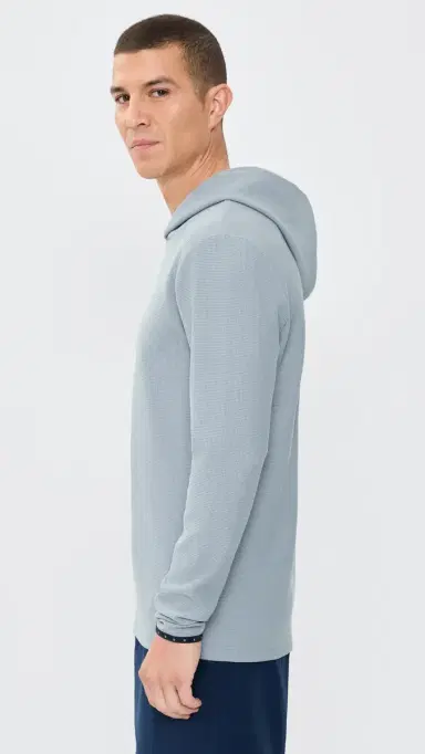 Greyson Traverse Waffle Hoodie Pacific Fog | Thumbnail 4 Greyson Traverse Waffle Hoodie Pacific Fog | Thumbnail 4
