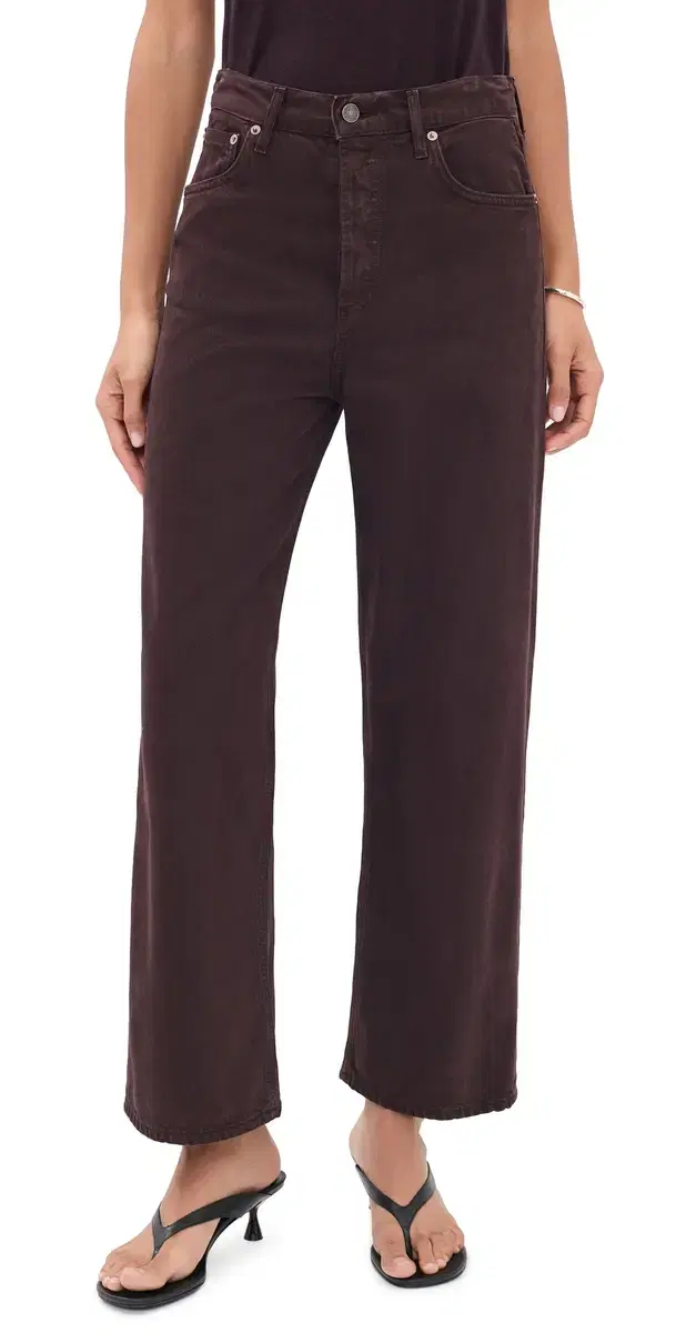 AGOLDE Ren Wide Rigid Jeans SLOE BERRY