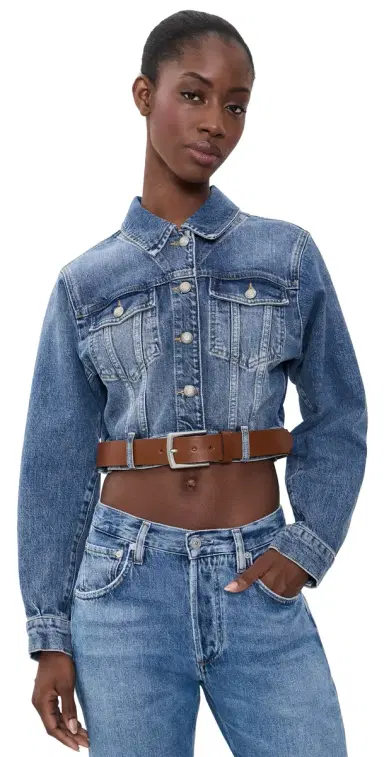 Cinq à Sept Graciel Denim Jacket Amberstone | Thumbnail 1