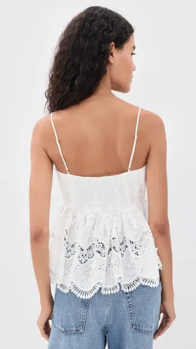 Generation Love Ginny 3D Voile Top White | Thumbnail 3