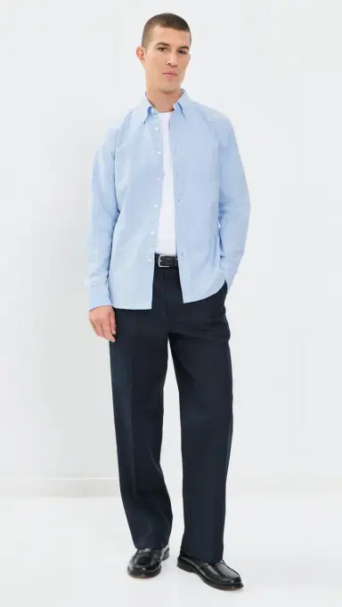 REIGNING CHAMP Cotton Oxford Windsor Standard Shirt | Thumbnail 5 REIGNING CHAMP Cotton Oxford Windsor Standard Shirt | Thumbnail 5