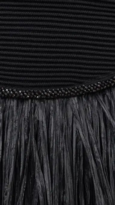 Aje Florentia Raffia Mini Dress Black | Thumbnail 6 Aje Florentia Raffia Mini Dress Black | Thumbnail 6