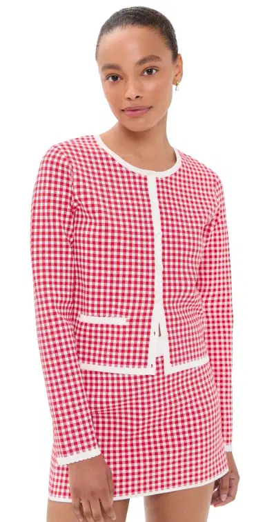 POSSE icah Cardigan Red Gingham | Thumbnail 1